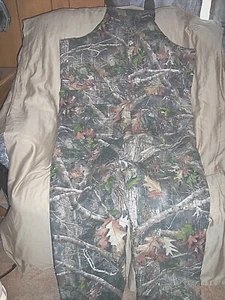 Mens 2X Camo Bibs Realtree Camo Bib Overalls Insulated Coveralls Hunting Bibs 2X - Picture 1 of 8