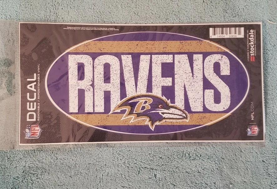 Baltimore Ravens NFL 4.5 X 6 Car Window Cling Decal by WinCraft 203502