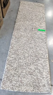 BEIGE 2'-3" X 8' Broken Thread Rug, Reduced Price 1172746278 NAT620B-28 - Image 1 of 4