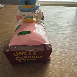 X-495 VINTAGE 1960'S WALT DISNEY'S UNCLE SCROOGE MCDUCK CERAMIC COIN BANK - Picture 1 of 6