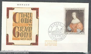 1970/FDC 1°JOUR/MONACO**CHARLOTTE DE GRAMONT-TABLEAU**TIMBRE Y/T.846 - Imagen 1 de 1