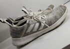 Adidas Cloudfoam Running Shoes HWI 28Y001 Women's Size 7 White Gray Used  3 Strp