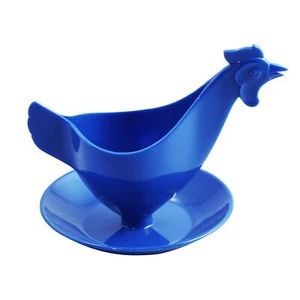 Portauovo nostalgico a forma di gallo dalla DDR in plastica Modello 02 - Imagen 1 de 2