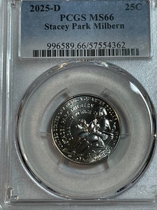 2025 D Stacy Park Milbern 25c PCGS MS66 Women Quarter - Picture 1 of 2