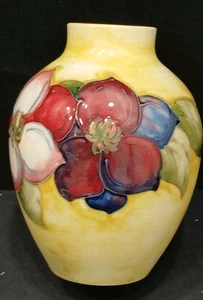 William Moorcroft Pottery 5" Tall Vase - Floral Design - Picture 1 of 7