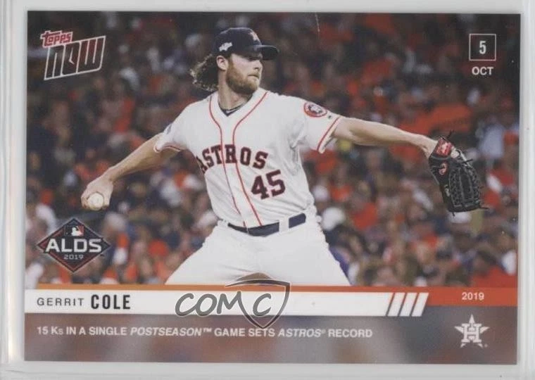 2019 Topps Now ALDS /320 Gerrit Cole #966 - Image 1 of 2
