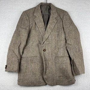 Vintage Harris Tweed England made Blazer Mens 40R Sport Coat Suit Jacket Wool - Imagen 1 de 20
