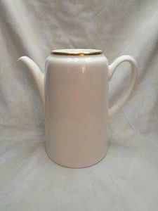 Wedgwood metallisierte weiße Bone China Tee-/Kaffeekanne - Bild 1 von 4