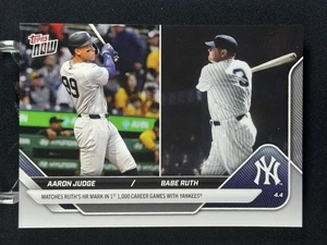 2025 Topps Now #40 Aaron Judge Babe Ruth Match Ruth’s HR Mark New York Yankees - Picture 1 of 2