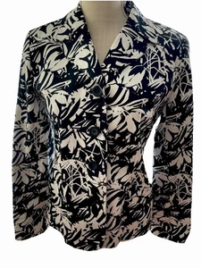 Laura Scott Blazer Jacke Damen Größe 6 schwarz/weiß, gebraucht - Bild 1 von 8