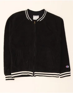 CHAMPION Womens Fleece Jacket UK 10 Small Black Polyester CX32 - Picture 1 of 3
