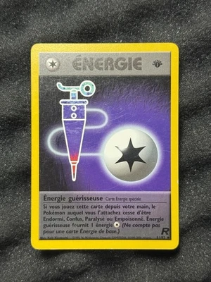 Full Heal Energy 81/82 FRENCH 1st Edition Team Rocket LP - Image 1 of 2