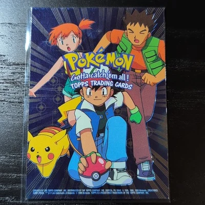 Pokemon Legends Holo CHECKLIST 1999 Topps La Primera Película Logo Etiqueta Azul Foto 1 de 4