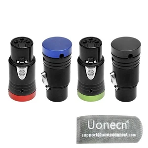 Uonecn Low-Profile XLR 3Pin Stecker, rechtwinkliger XLR-Stecker und Buchse, Low Prof - Bild 1 von 6
