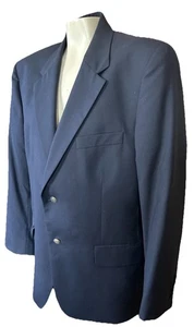 Blazer cappotto sportivo uomo Club Room due bottoni nero lana seta cashmere 42R 112 - Foto 1 di 5