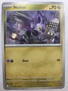 Noibat - 068/091 SV: Paldean Fates Common Normal NM Pokemon Tcg - Bild 1 von 2