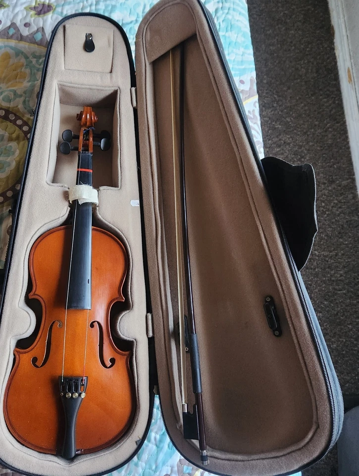 Conjunto de violín Palatino VN-350 tamaño 1/2 con estuche y arco Foto 1 de 1