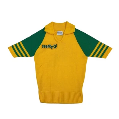 VTG 60s Womens S Small UO University of Oregon DUCKS Cheer Varsity Sweater - Image 1 of 4