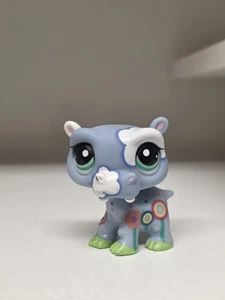 Littlest Pet Shop 1850 LPS authentisches blaues Nilpferd Wolke Wanderung Blythe - Bild 1 von 3