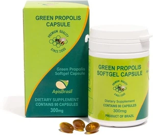 - Brazilian Green Bee Propolis Capsule - 900mg/ Daily Per 3 Softgels Capsules... - Picture 1 of 5