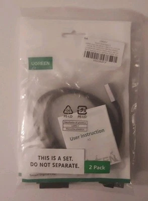 2 PK UGREEN USB 3.0  Extension Cable  - Image 1 of 2