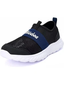 Tiosebon Kinder Mesh Slipper Sneaker EU 32 / US 1 Schwarz Blau Komfortschuhe - Bild 1 von 7