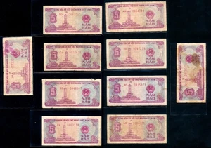 LOTE 10 PIEZAS VIET NAM 5 HAO 1985 P.89 - Imagen 1 de 2