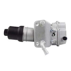 Aluminum Housing Filter Oil Cooler Quattro 05-08 A4 04-13 A3 04-07 Golf 07-14 TT - Picture 1 of 5