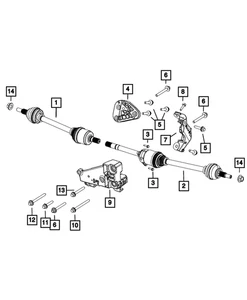 Genuine Mopar Axle Half Shaft 68548973AE - Picture 1 of 1
