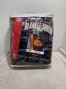 Biederlack NFL Cleveland Browns Football Vintage Stadium Throw coperta 60" x 80" - Foto 1 di 6