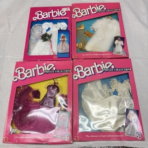 4-Barbie Hochzeitsjahr Set Mode Outfits Kleid Smoking Ken Skipper 1989 Private Col - Bild 1 von 6