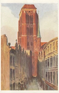 Cartolina artistica Danzica Danzica Hellingrath antica Bagglergasse Polska Polonia 2111255 - Foto 1 di 2