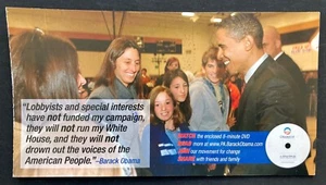 Barack Obama 'A Voice for Us' Campaign mailer & cd for 2008 (Obama in PA) - Picture 1 of 10