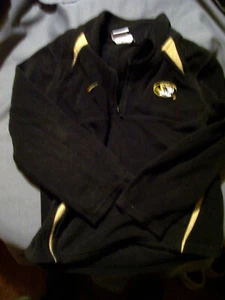 MIZZOU TIGERS PULL OVER LONG SLEEVE BLACK GOLD SIZE 7 KIDS SIZE USED - Picture 1 of 4