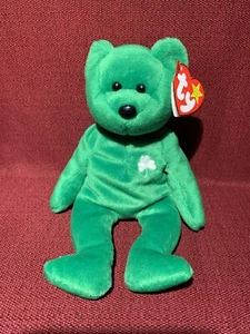 TY BEANIE BABY Erin 5ª Generación P.E. Pellets Tag Errors (1997) CASI COMO NUEVO - Imagen 1 de 9