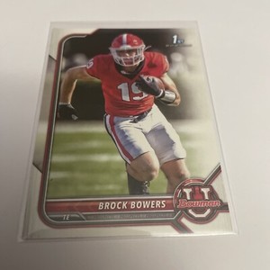 2022 Bowman University Football Brock Bowers 1st Bowman Card #83 (CL8)