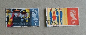 Complete GB used stamp set: 1965 Salvation Army Centenary - Picture 1 of 1