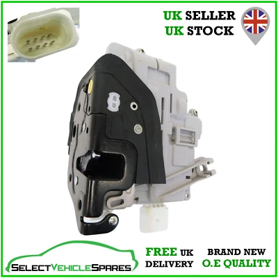 NEW VW PASSAT B6 B7 PASSENGER SIDE LEFT FRONT DOOR LOCK ACTUATOR RHD 2005-2014 - Image 1 of 4