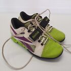 Reebok Womens Crossfit U-form Weight Lifting Lifter Shoes J9671 Green Purple 8.5
