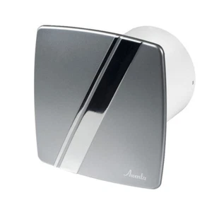 Ventilatore Estrattore Bagno 100mm con Timer e Sensore Umidità Argento/Cromato - Foto 1 di 2