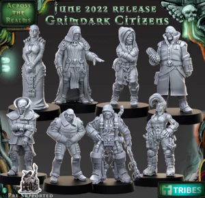 Grimdark Citizens Collection of 8 - Picture 1 of 9