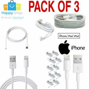 3x USB iPhone Charger Fast For Apple Cable Lead 5 6 7 8 X XS XR 11 12 Pro Max - Picture 1 of 3