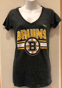 Boston Bruins Womens Reebok Grey Shirt Sizes Available - Picture 1 of 1