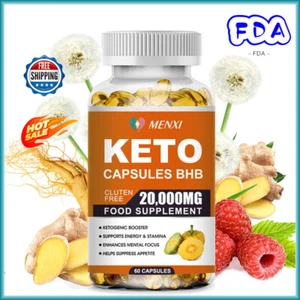 20000MG Keto Diet Pills Advanced Weight Loss that WORKS Burn Fat Carb BHB,Detox - Picture 1 of 12