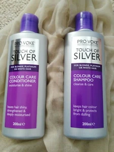 Touch Of Silver Pro Voke Shampoo X2 Conditioner X2 For Blonde Platinum White - Picture 1 of 5