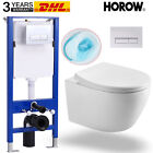 HOROW pretext element complete set hanging wall toilet rinsing borderless soft close lid