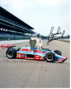 GORDON JOHNCOCK Signed Autographed 8x10 INDY Photo - Picture 1 of 1