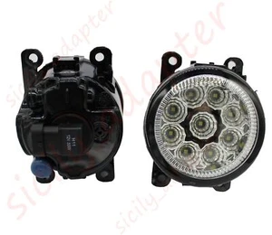 Pair LED Fog Light Lamp For Subaru WRX STI Impreza Outback LED Bulbs Clear Lens - Picture 1 of 8