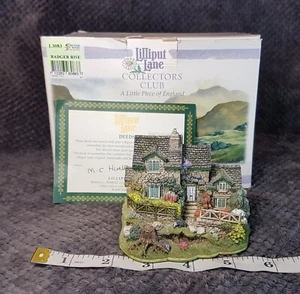 Lilliput Lane BADGER RISE 2008 Club Special #Raro *Combino franqueo - Imagen 1 de 12