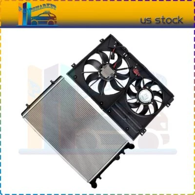 For 2009-2010 Audi A3 1.4L Cooling Fan & Radiator Kit - Image 1 of 4